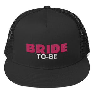 BRIDE TO-BE Trucker Cap (Pink/White Stitch)