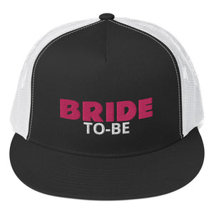 BRIDE TO-BE Trucker Cap (Pink/White Stitch)