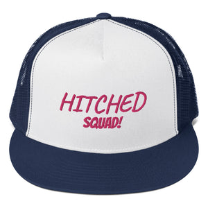 Hitched Squad Trucker Cap (Pink Stitch)