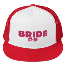Load image into Gallery viewer, BRIDE TO-BE Trucker Cap (Pink Stitch)
