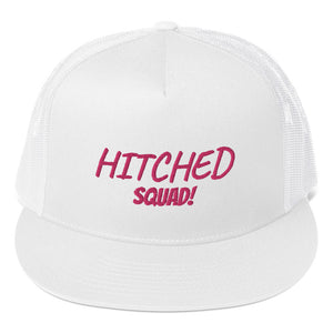 Hitched Squad Trucker Cap (Pink Stitch)