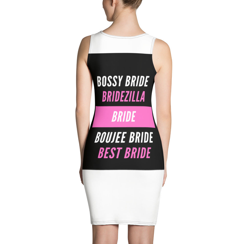 Scatter Bride (Pink/Black) Bodycon Dress