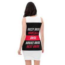 Load image into Gallery viewer, Scatter BRIDE (Red/Black) Bodycon Dress

