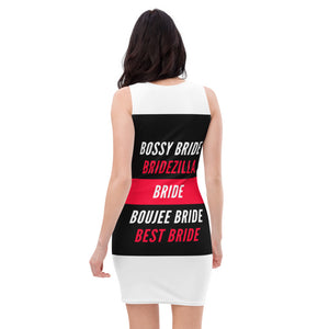 Scatter BRIDE (Red/Black) Bodycon Dress
