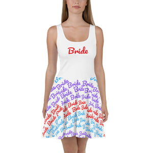 Color Me Fun Bride Skater Dress