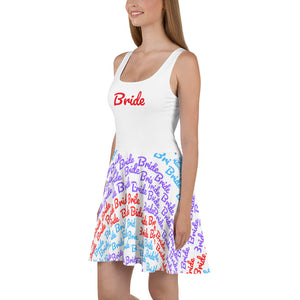 Color Me Fun Bride Skater Dress