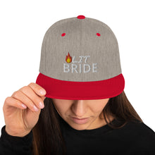 Load image into Gallery viewer, 🔥LIT BRIDE Snapback Hat (White Stitch)
