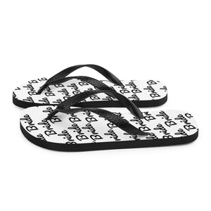 Black&White Bride Flip-Flops