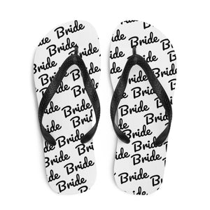 Black&White Bride Flip-Flops