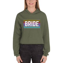 Load image into Gallery viewer, Rainbow Bride Crop Hoodie
