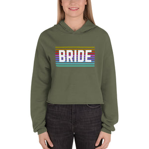 Rainbow Bride Crop Hoodie