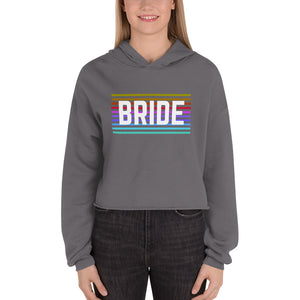 Rainbow Bride Crop Hoodie